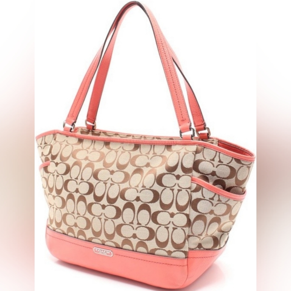 Coach Park Signature Carrie Tote